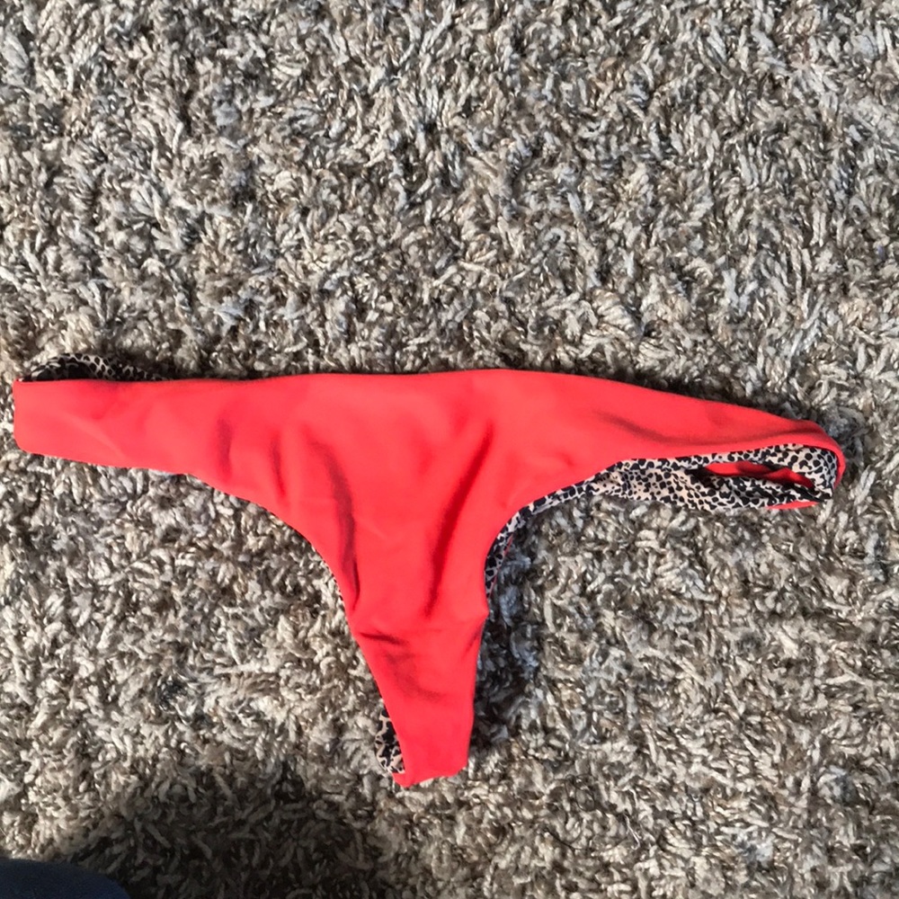 Red acacia swimwear bottoms